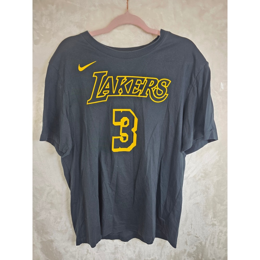 Nike NBA Los Angeles Lakers Anthony Davis 3‎ T-Shirt Mens XL Black AA2590-018